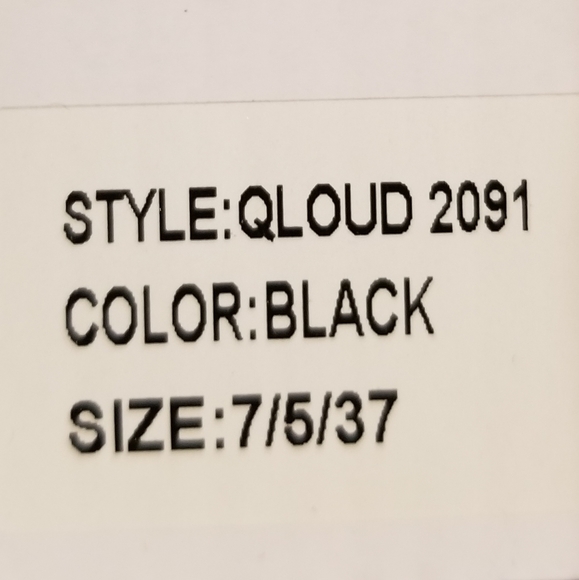 YRU QLOUD 2091 Black leather platforms with clear platform size 7 - Picture 4 of 4